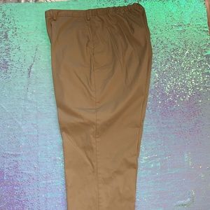 *CLEARANCE* Lands'' End Elastic Back Tan Capri 22W